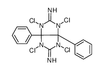 1,3,4,6-tetrachloro-3a,6a-diphenylimidazo[4,5-d]imidazole-2,5-diimine结构式