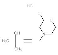 3-Pentyn-2-ol, 5-[bis (2-chloroethyl)amino]-2-methyl-, hydrochloride (8CI 9CI) (MF1) structure