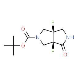 Cis-Tert-Butyl 3A,6A-Difluoro-4-Oxohexahydropyrrolo[3,4-C]Pyrrole-2(1H)-Carboxylate Structure