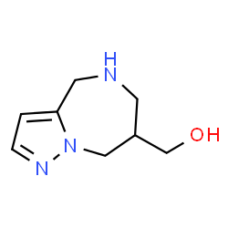 (5,6,7,8-四氢-4H-吡唑并[1,5-a][1,4]重氮基庚英-7-基)甲醇结构式