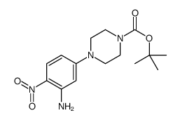 tert-butyl 4-(3-amino-4-nitrophenyl)piperazine-1-carboxylate Structure