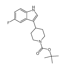 4-(5-fluoro-1H-indol-3-yl)-piperidine-1-carboxylic acid tert-butyl ester Structure