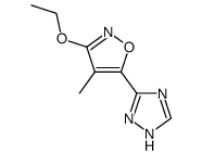 3-(3-Ethoxy-4-methylisoxazol-5-yl)-1H-1,2,4-triazole结构式