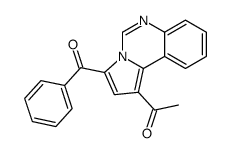 1-(3-benzoylpyrrolo[1,2-c]quinazolin-1-yl)ethanone结构式