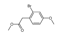 METHYL-2-BROMO-4-METHOXYPHENYLACETATE结构式