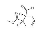 (1S-cis)-6-Chlorcarbonyl-3-cyclohexen-1-carbonsaeure-methylester结构式