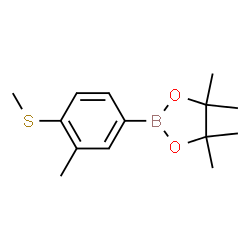 3-Methyl-4-(methylthio)phenylboronic acid, pinacol ester结构式