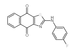 2-(4-fluoroanilino)benzo[f][1,3]benzothiazole-4,9-dione Structure
