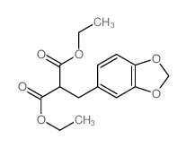 diethyl 2-(benzo[1,3]dioxol-5-ylmethyl)propanedioate structure