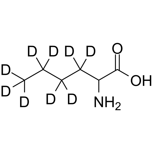 DL-2-Aminohexanoic acid-d9结构式