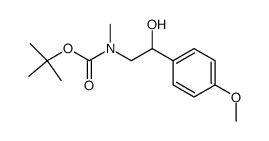 O-tert-butyl-N-(2-hydroxy-2-(4-methoxyphenyl)ethyl)-N-methyl carbamate结构式
