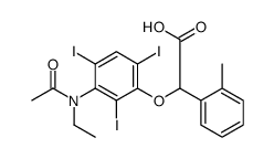 2-[3-(N-Ethylacetylamino)-2,4,6-triiodophenoxy]-2-(o-tolyl)acetic acid结构式