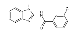 N-(1H-benzoimidazol-2-yl)-3-chloro-benzamide结构式