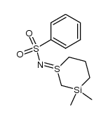 3-(benzenesulfonylimino)-1,1-dimethyl-1,3-silathiane结构式