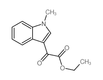 1H-Indole-3-aceticacid, 1-methyl-a-oxo-,ethyl ester结构式