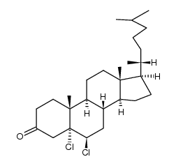 5.6β-dichloro-5α-cholestanone-(3) Structure