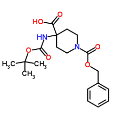 4-叔丁氧羰基氨基哌啶-1,4-二羧酸-1-苄酯图片