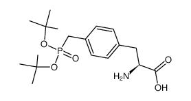 L-4-((di-tert-butyl)phosphonomethyl)phenylalanine结构式