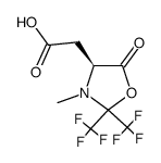 [(4S)-3-methyl-5-oxo-2,2-bis(trifluoromethyl)-1,3-oxazolidin-4-yl]acetic acid结构式