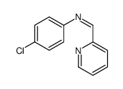 Benzenamine, 4-chloro-N-(2-pyridinylmethylene)- Structure