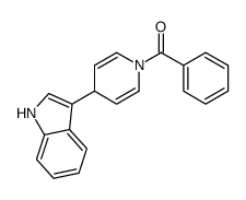 1-benzoyl-1,4-dihydro-4-(1H-indol-3-yl)pyridine结构式