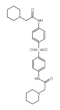 1-Piperidineacetanilide,4',4'''-sulfonylbis- (7CI,8CI) Structure