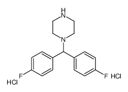 N-(BIS(4-FLUOROPHENYL)METHYL)PIPERAZINE DIHYDROCHLORIDE结构式