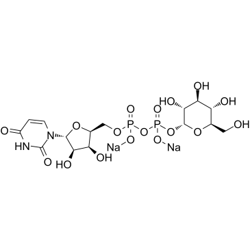 Uridine 5′-diphosphoglucose disodium salt structure