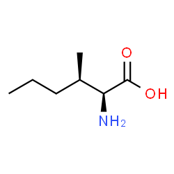 (2S,3R)-2-Amino-3-methylhexanoic acid Structure