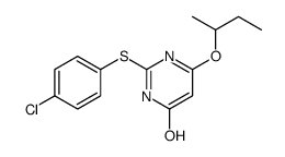 4-butan-2-yloxy-2-(4-chlorophenyl)sulfanyl-1H-pyrimidin-6-one结构式