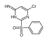 2-(benzenesulfonyl)-6-chloropyrimidin-4-amine Structure