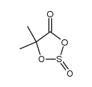 5,5-dimethyl-2-oxo-2λ4-[1,3,2]dioxathiolan-4-one Structure