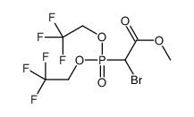 methyl 2-[bis(2,2,2-trifluoroethoxy)phosphoryl]-2-bromoacetate结构式