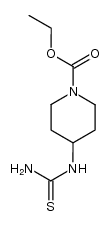 4-[(aminothioxomethyl)amino]-1-piperidinecarboxylic acid ethyl ester结构式