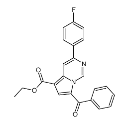 ethyl 7-benzoyl-3-(4-fluorophenyl)pyrrolo[1,2-c]pyrimidine-5-carboxylate结构式