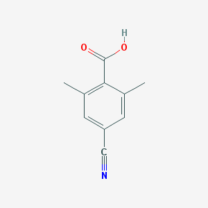 4-Cyano-2,6-dimethylbenzoic acid structure