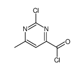 4-Pyrimidinecarbonyl chloride, 2-chloro-6-methyl- (9CI) Structure