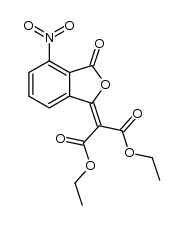 diethyl 2-(4-nitro-3-oxo-1,3-dihydrobenzo[c]furan-1-ylidene)malonate Structure
