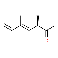 4,6-Heptadien-2-one, 3,5-dimethyl-, (3R,4E)- (9CI)结构式