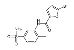 5-bromo-N-(2-methyl-5-sulfamoylphenyl)furan-2-carboxamide结构式