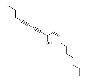 9-Heptadecene-4,6-diyn-8-ol, (Z) Structure