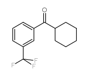 CYCLOHEXYL 3-TRIFLUOROMETHYLPHENYL KETONE Structure