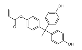 [4-[1,1-bis(4-hydroxyphenyl)ethyl]phenyl] prop-2-enoate Structure