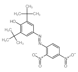 4-[(2,4-dinitrophenyl)hydrazinylidene]-2,6-ditert-butyl-cyclohexa-2,5-dien-1-one structure