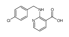 2-[(4-chlorophenyl)methylamino]pyridine-3-carboxylic acid结构式