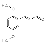 2-Propenal,3-(2,5-dimethoxyphenyl)- structure