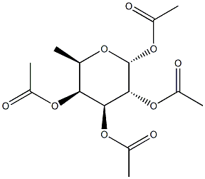 6-Deoxy-alpha-D-galactopyranose tetraacetate Structure