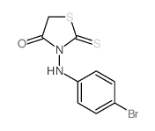3-[(4-bromophenyl)amino]-2-sulfanylidene-thiazolidin-4-one结构式
