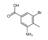 3-Amino-5-bromo-4-methylbenzoic acid结构式