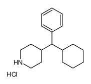 4-[cyclohexyl(phenyl)methyl]piperidine,hydrochloride Structure